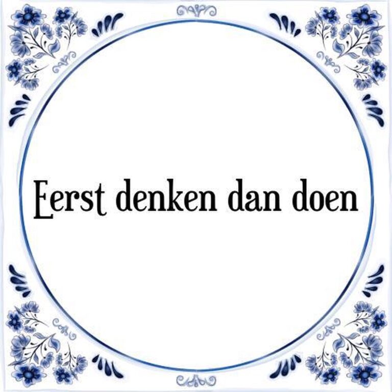 Denken versus doen